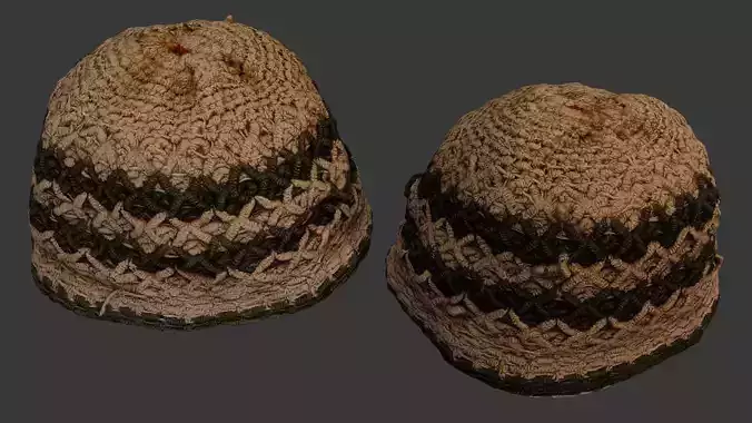 Handwoven Knit Cap 3D Scan