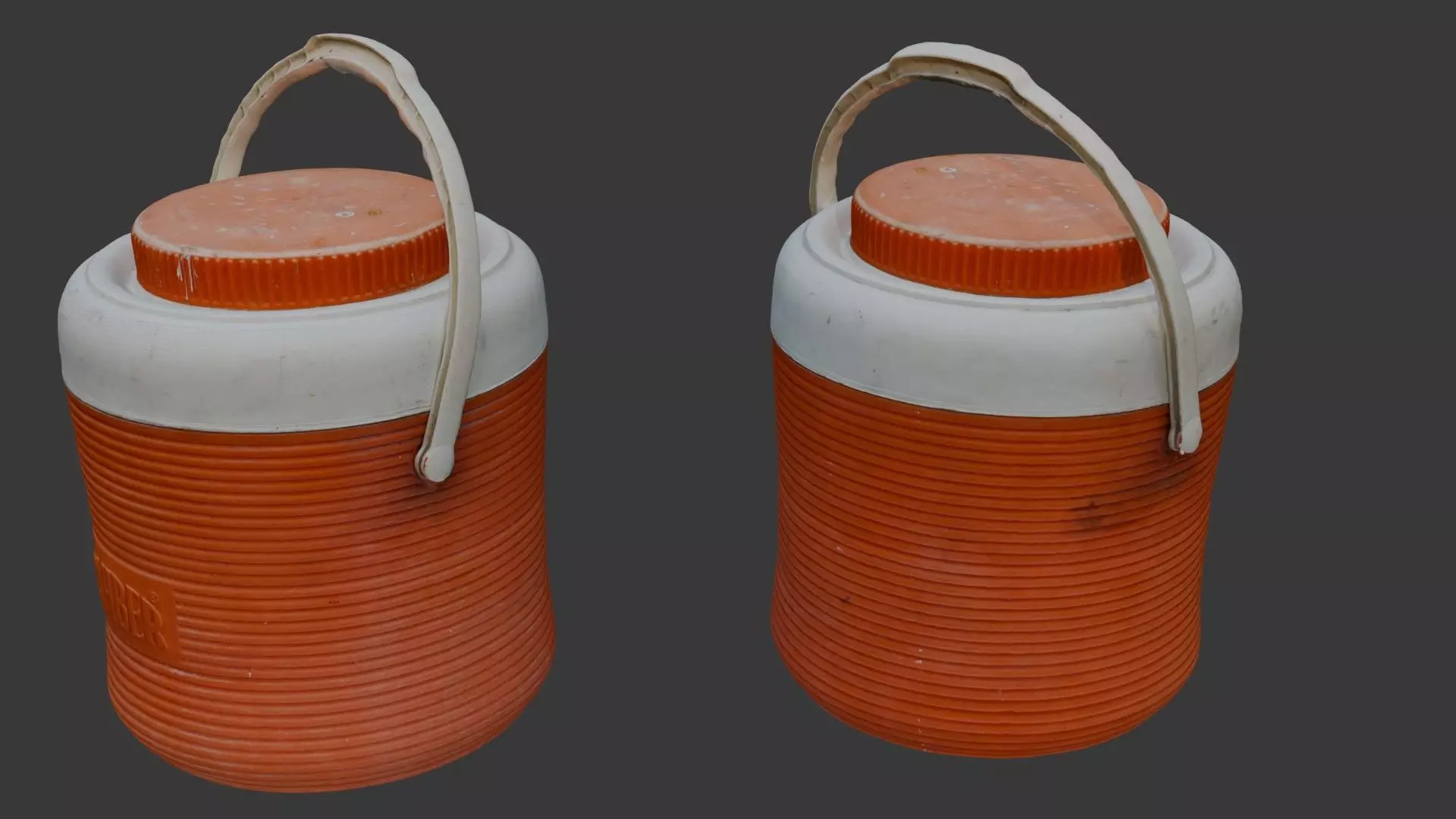 Vintage Water Cooler Jug 3D Scan Low-poly 3D model_0
