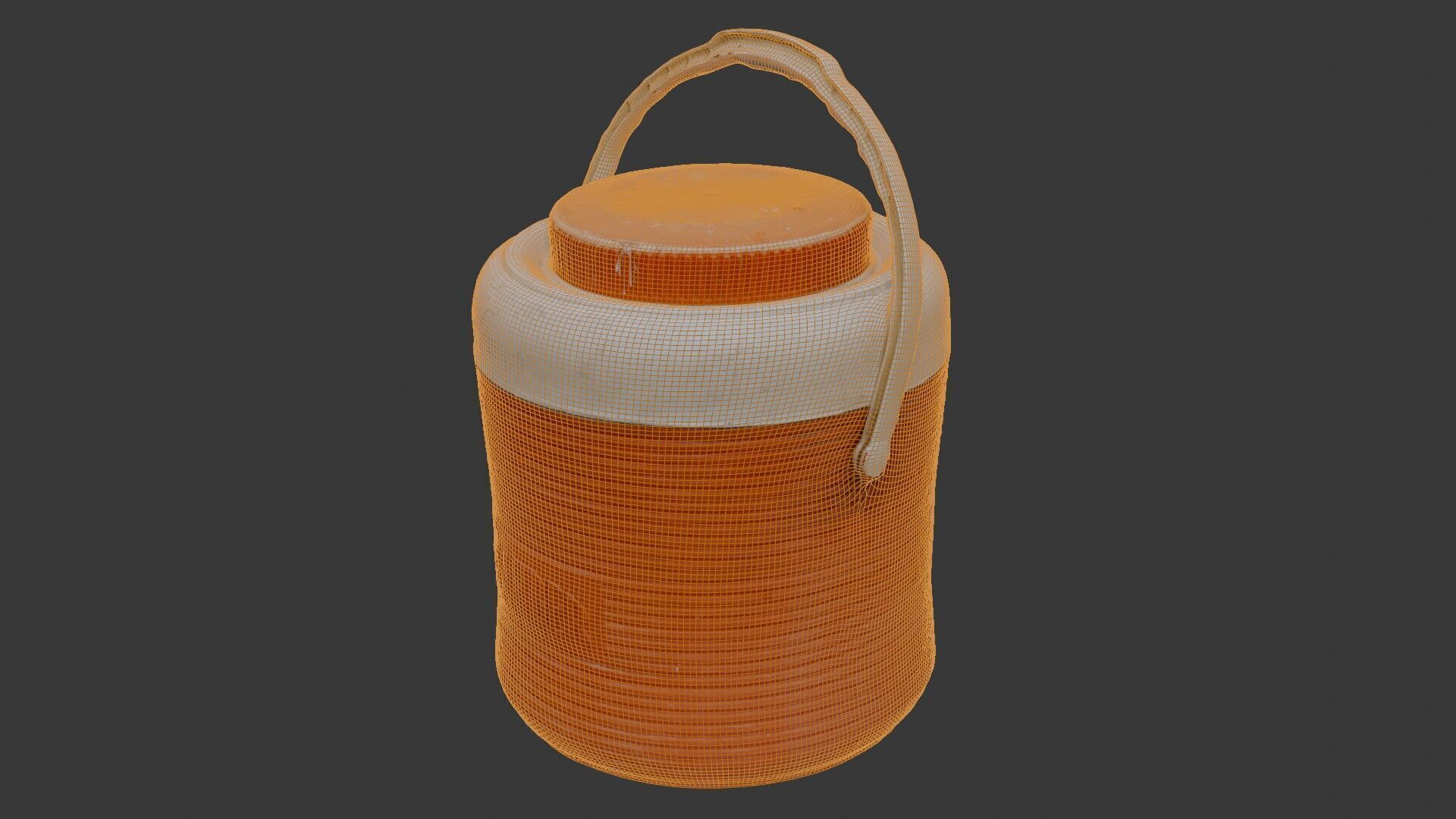 Vintage Water Cooler Jug 3D Scan Low-poly 3D model_2