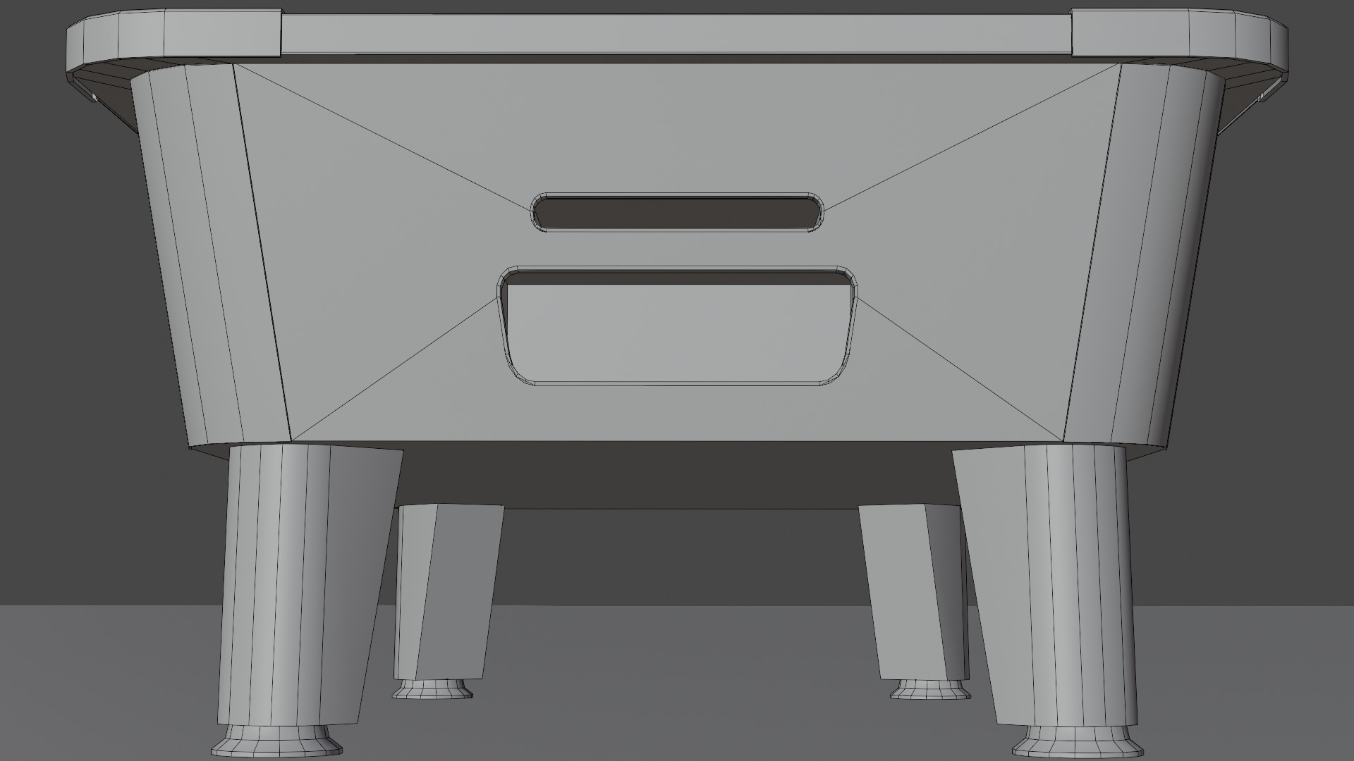 Game Ready Pool Table 3D Model Low-poly 3D model_13