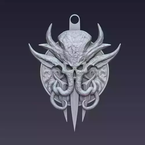 Baldurs Gate Logo Keychain