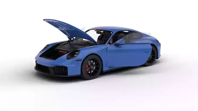 Porsche 911 Carrera GTS 2025 HQ 3d model 3D model