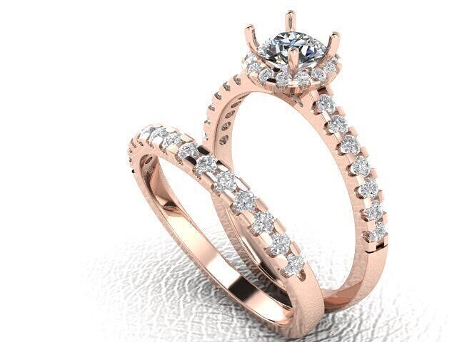3D printable women engagement jewelry ring 3D print model