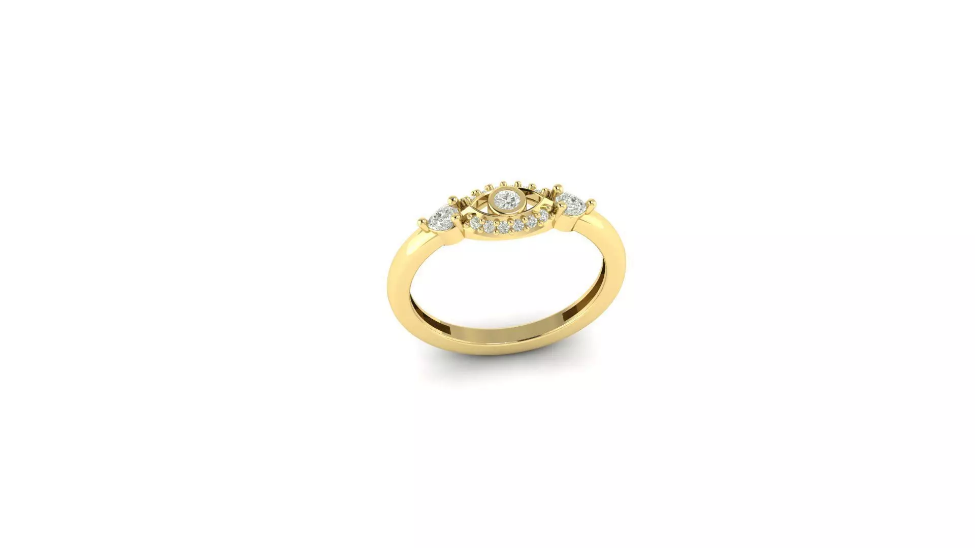 eye yuzuk 3D print model_0