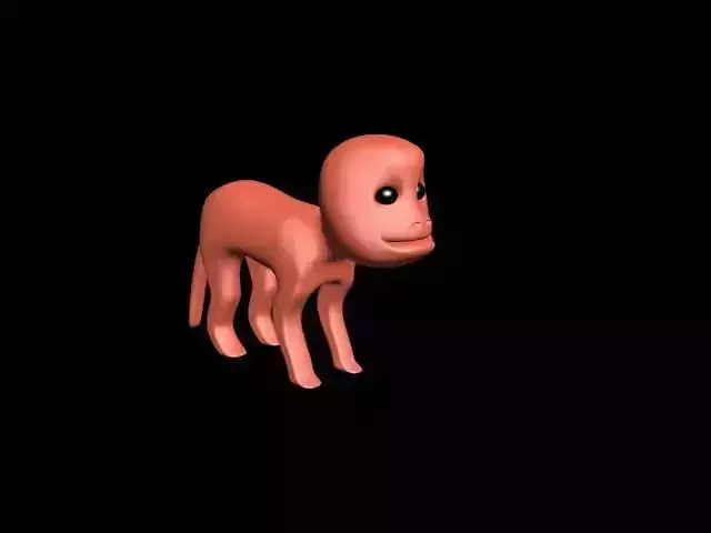 monkey 3d models 3ds max file autodesk fbx file obj file 3D model
