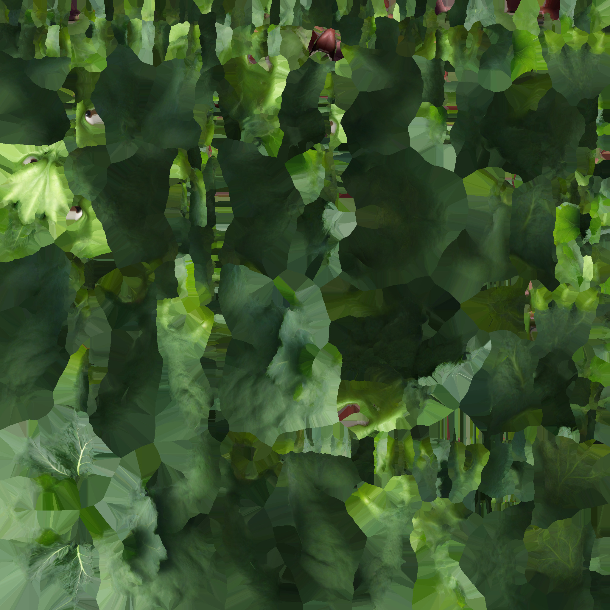 3d Model  Illustration Of An Angry Kale Cartoon Character 3D model_8