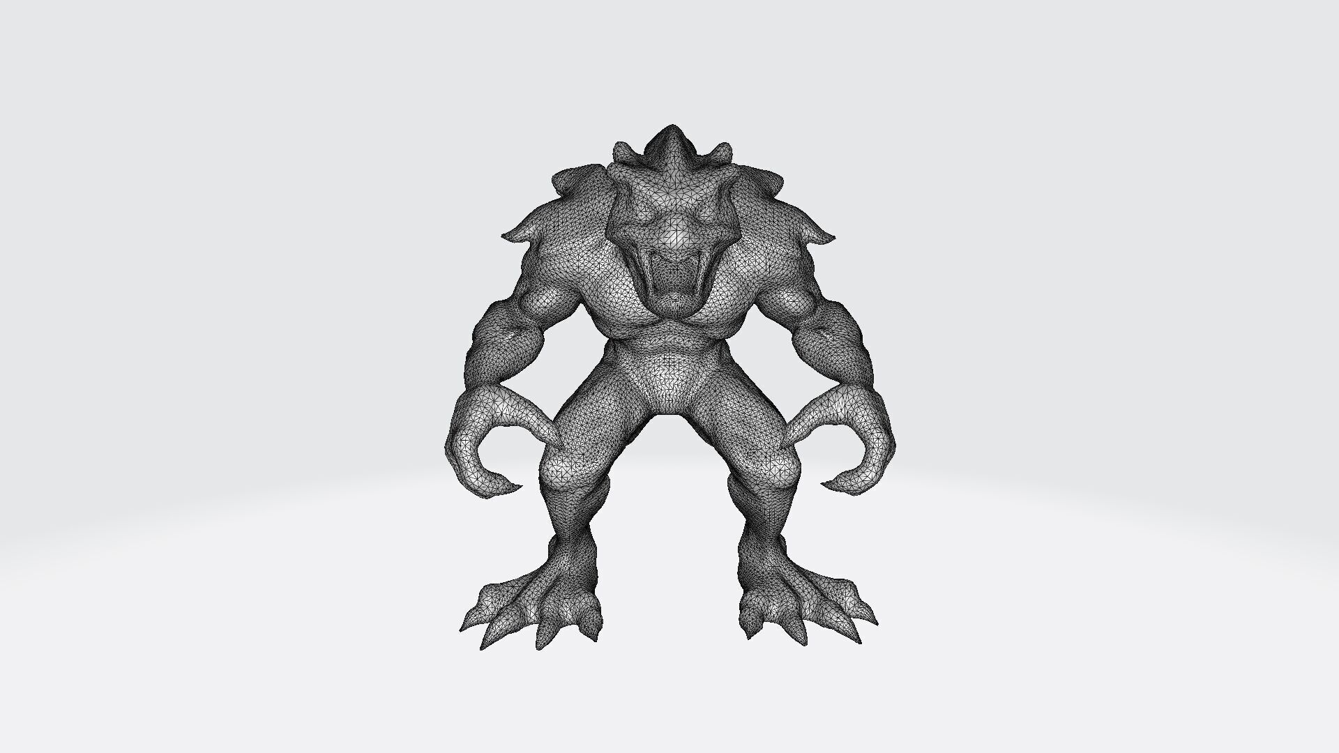 3d Model  Illustration Of An Angry Kale Cartoon Character 3D model_7