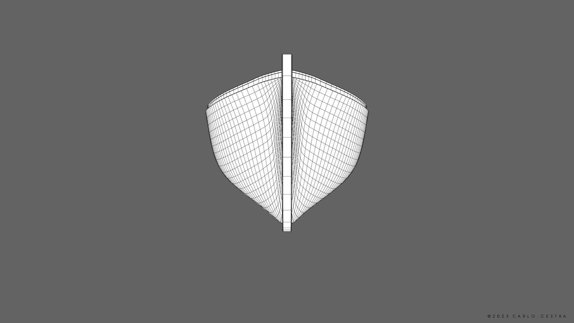 WW2 Italian 8m60cm Lifeboat Low-poly 3D model_31