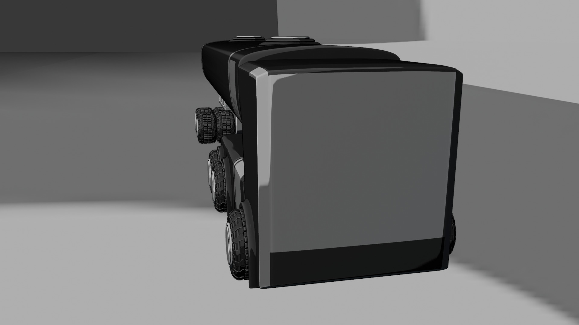 Sci-Fi Heavy Transport Truck 3D model_30