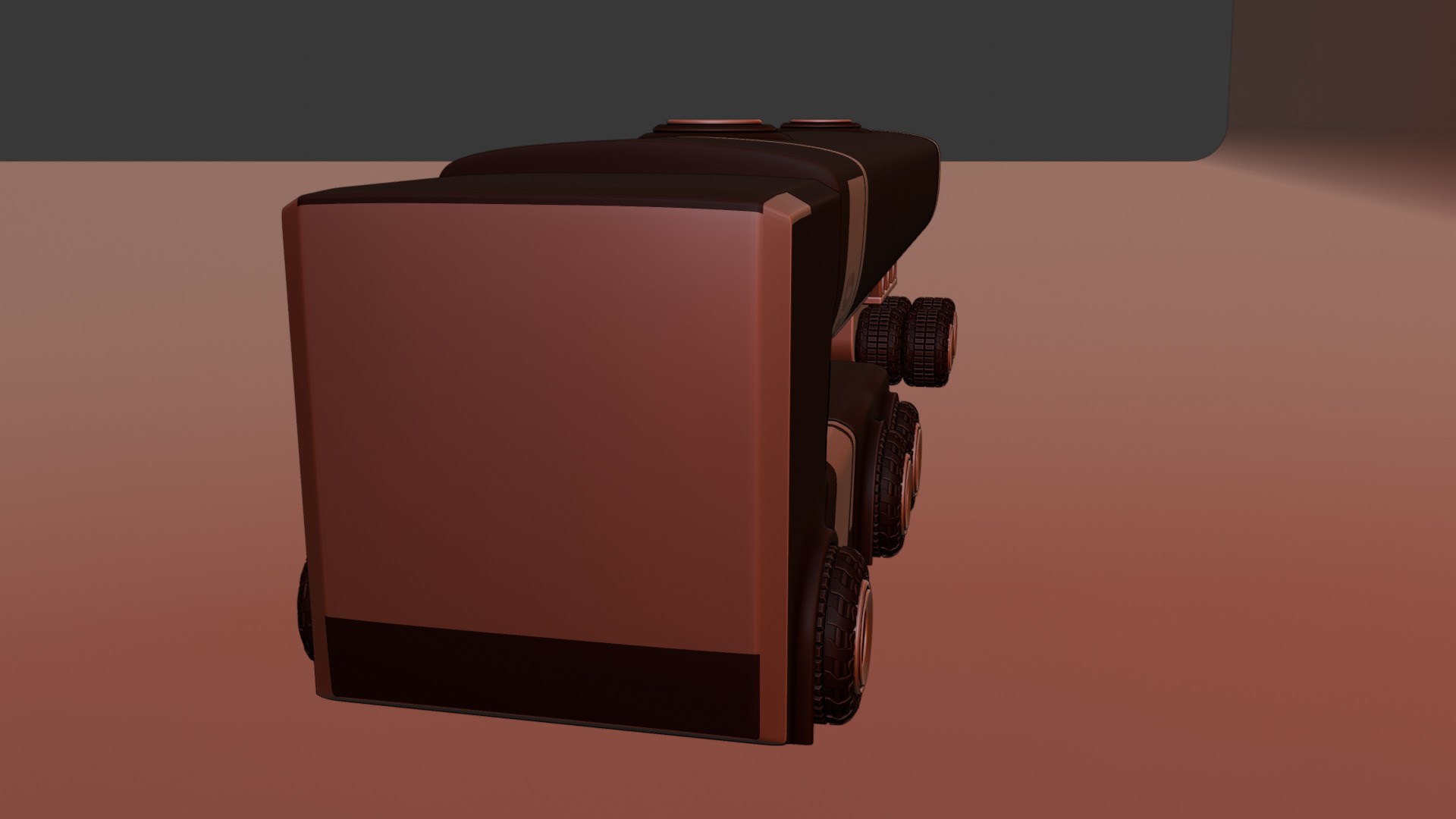 Sci-Fi Heavy Transport Truck 3D model_40