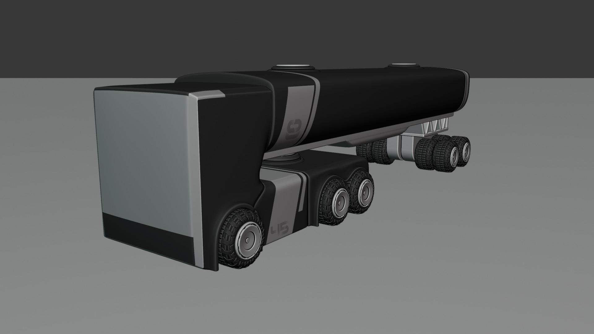 Sci-Fi Heavy Transport Truck 3D model_50