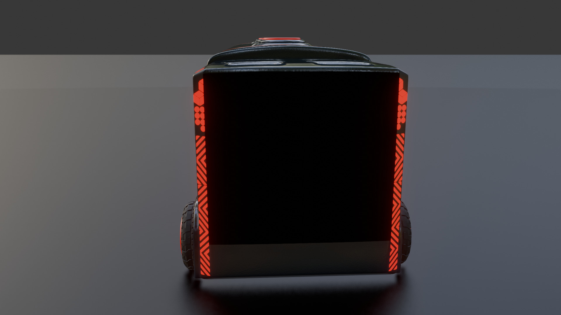 Sci-Fi Heavy Transport Truck 3D model_35