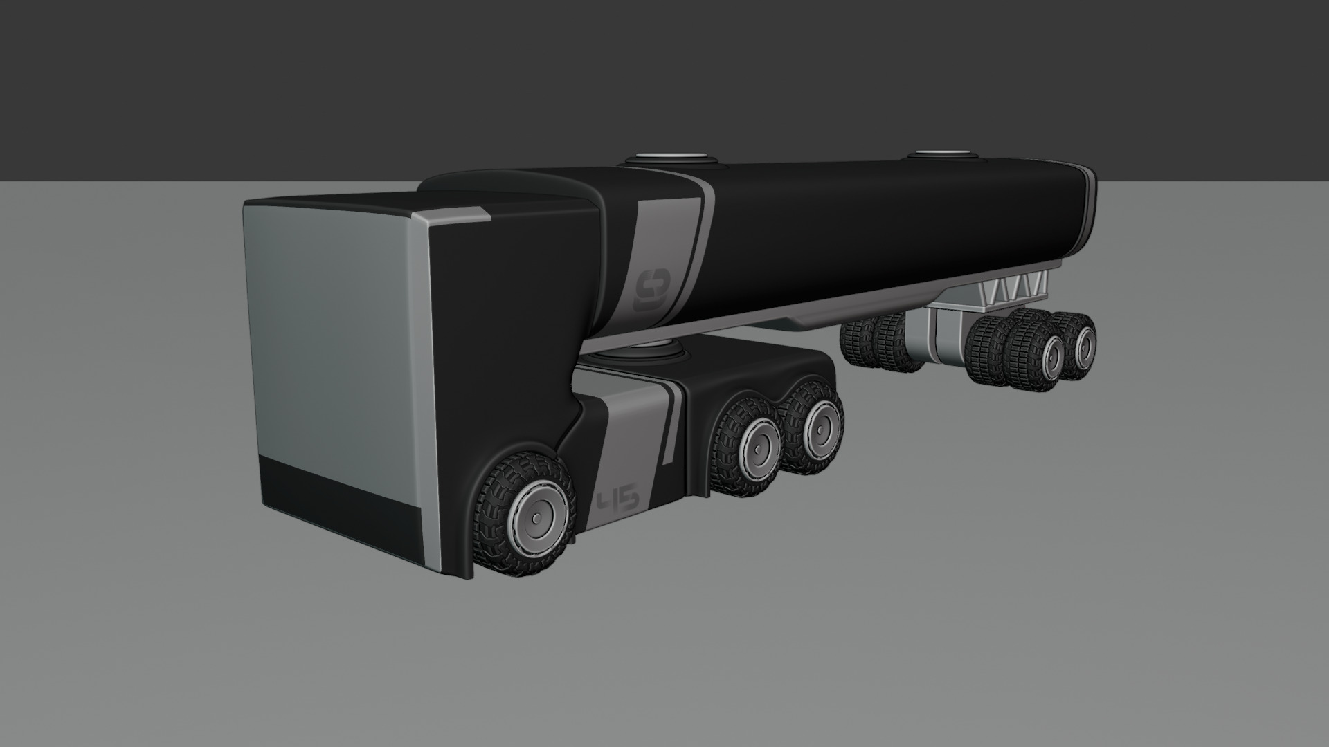 Sci-Fi Heavy Transport Truck 3D model_56