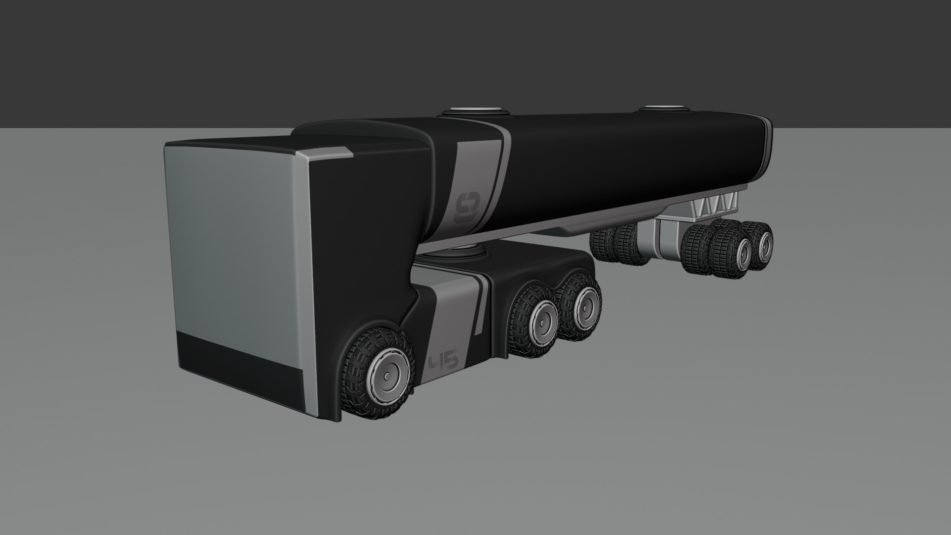 Sci-Fi Heavy Transport Truck 3D model_54