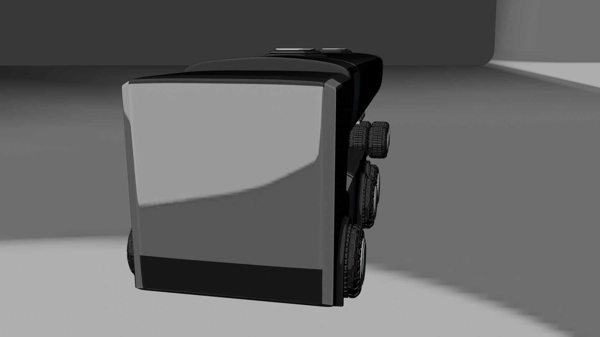 Sci-Fi Heavy Transport Truck 3D model_38