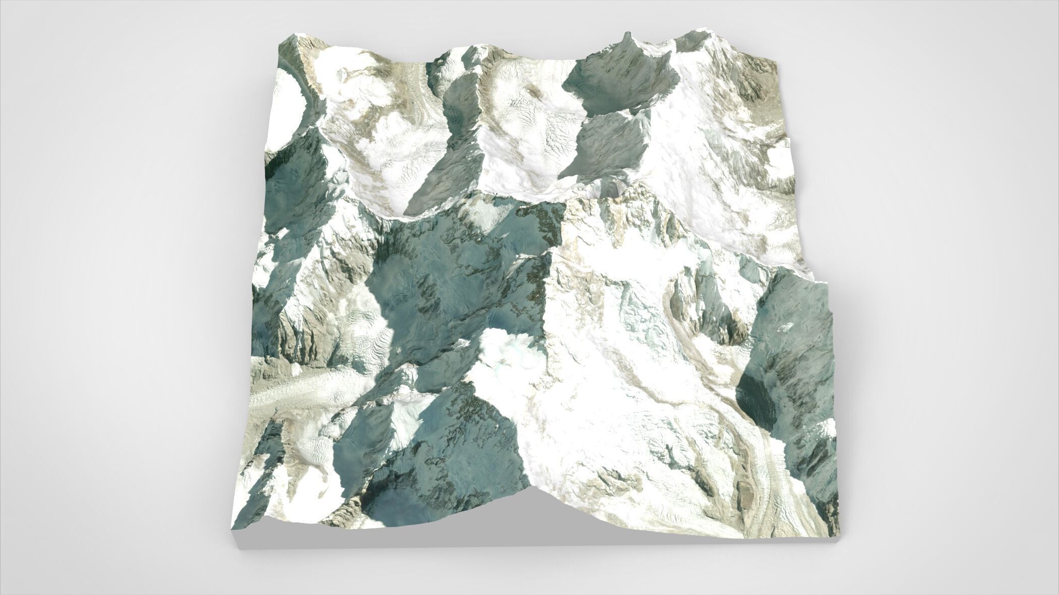 Mountain landscape Kanchenjunga Himalayas 3D model_8