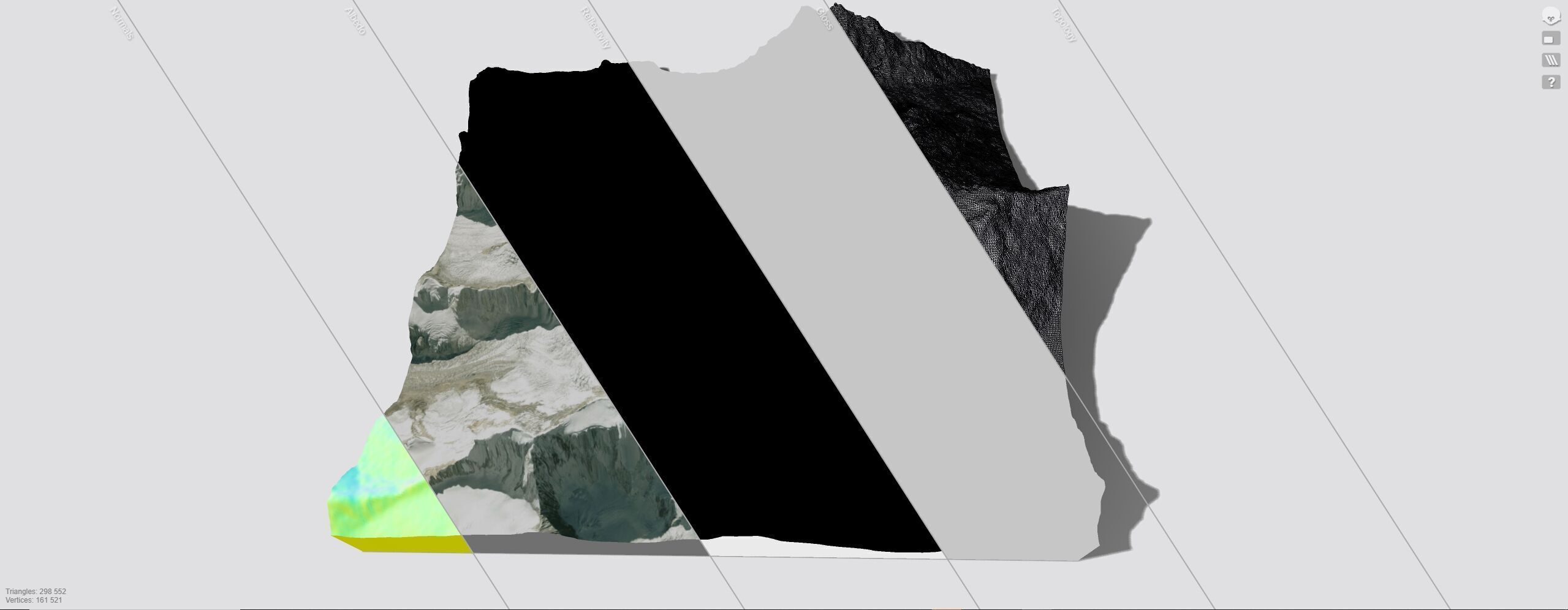 Mountain landscape Kanchenjunga Himalayas 3D model_12