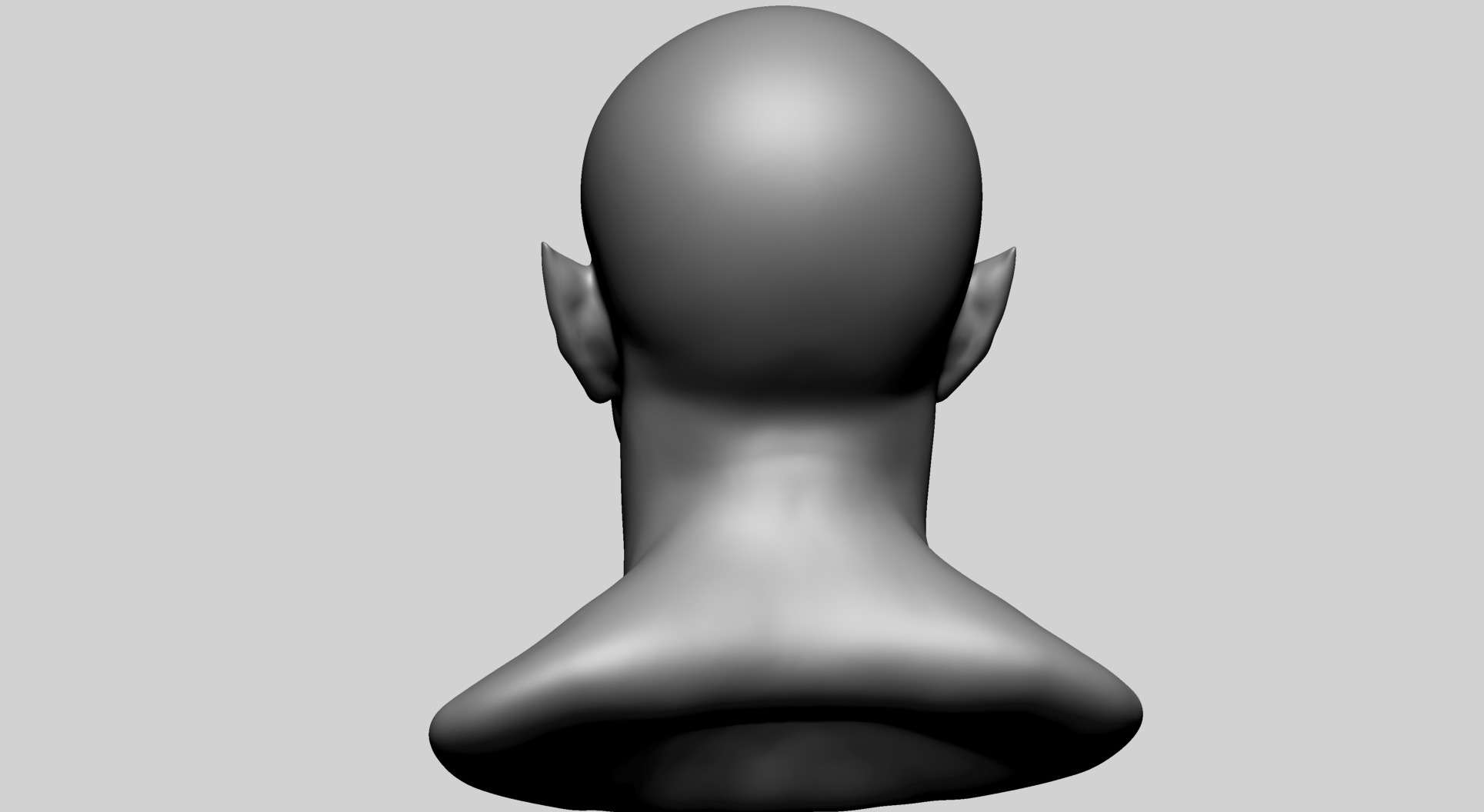 Male Creature Head B 3D model_4