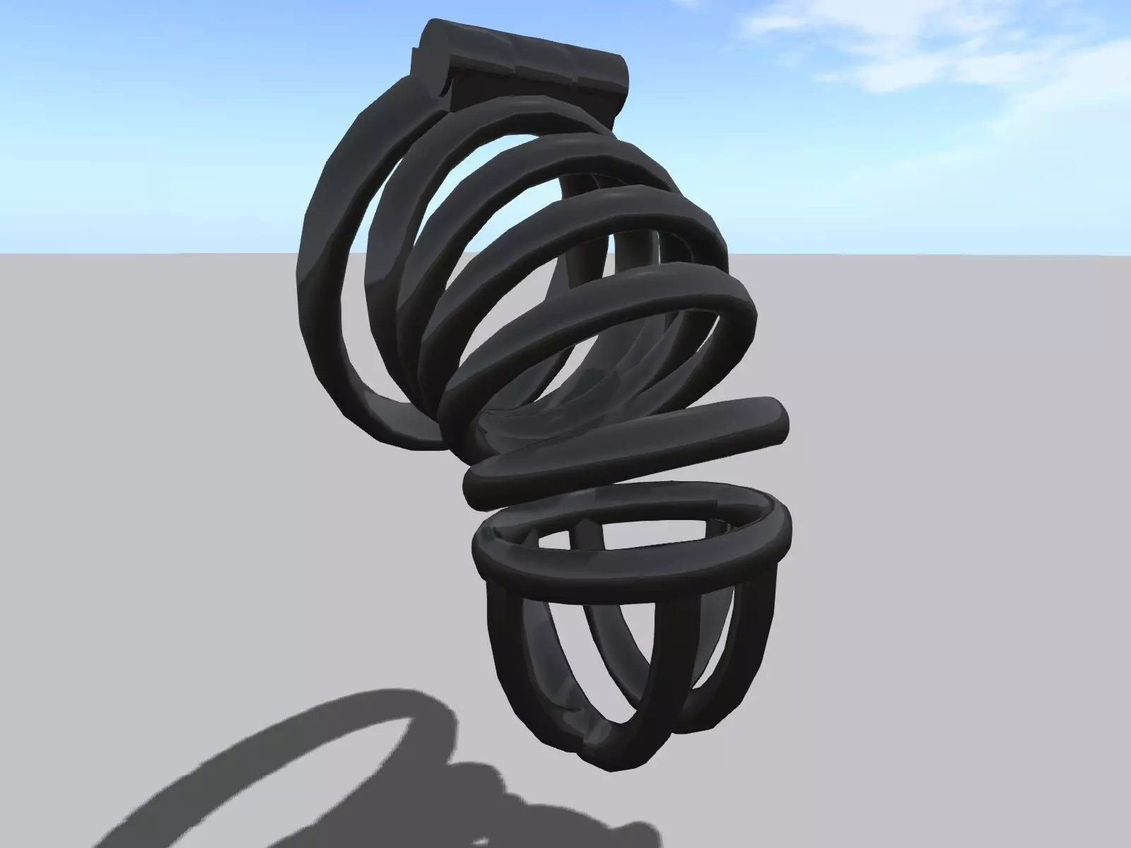 Chastity Cage Free 3D model_0