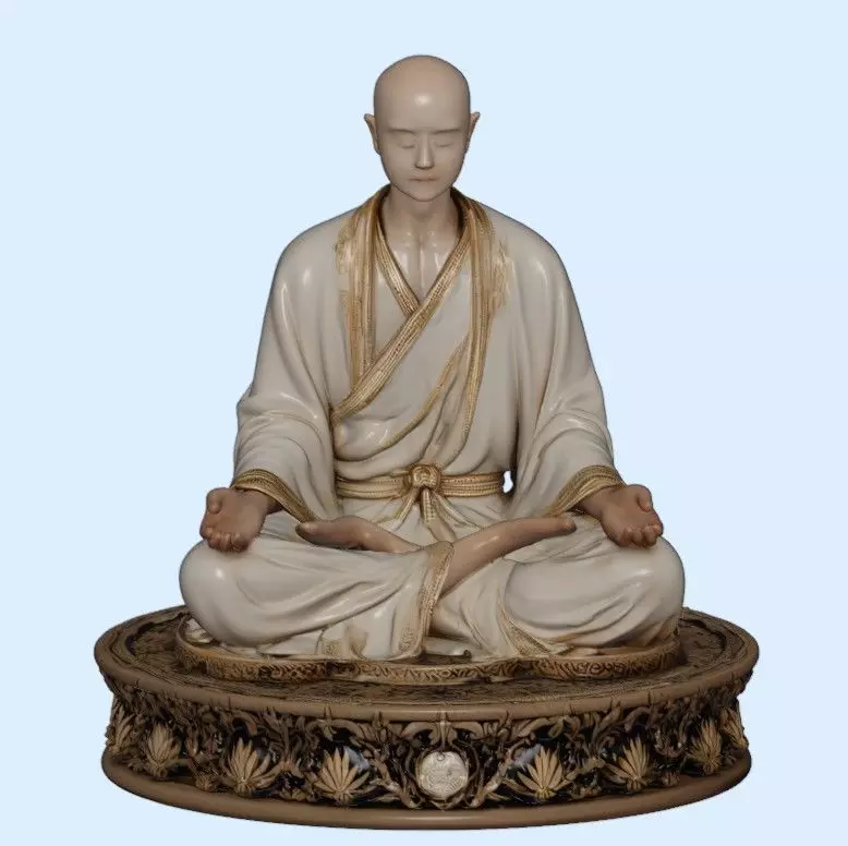 Serene Monk 3D print model