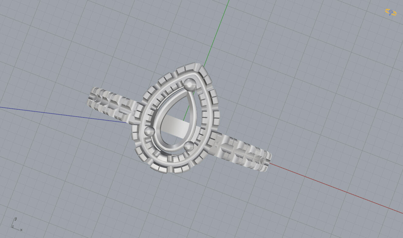 Engagement Ring 3D print model_16