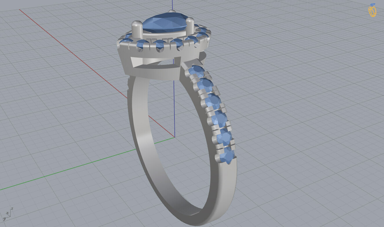 Engagement Ring 3D print model_15