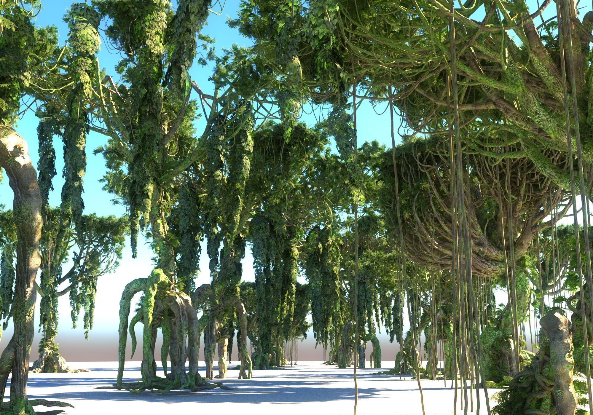 Rainforest Pack 12 Low-poly 3D model_3