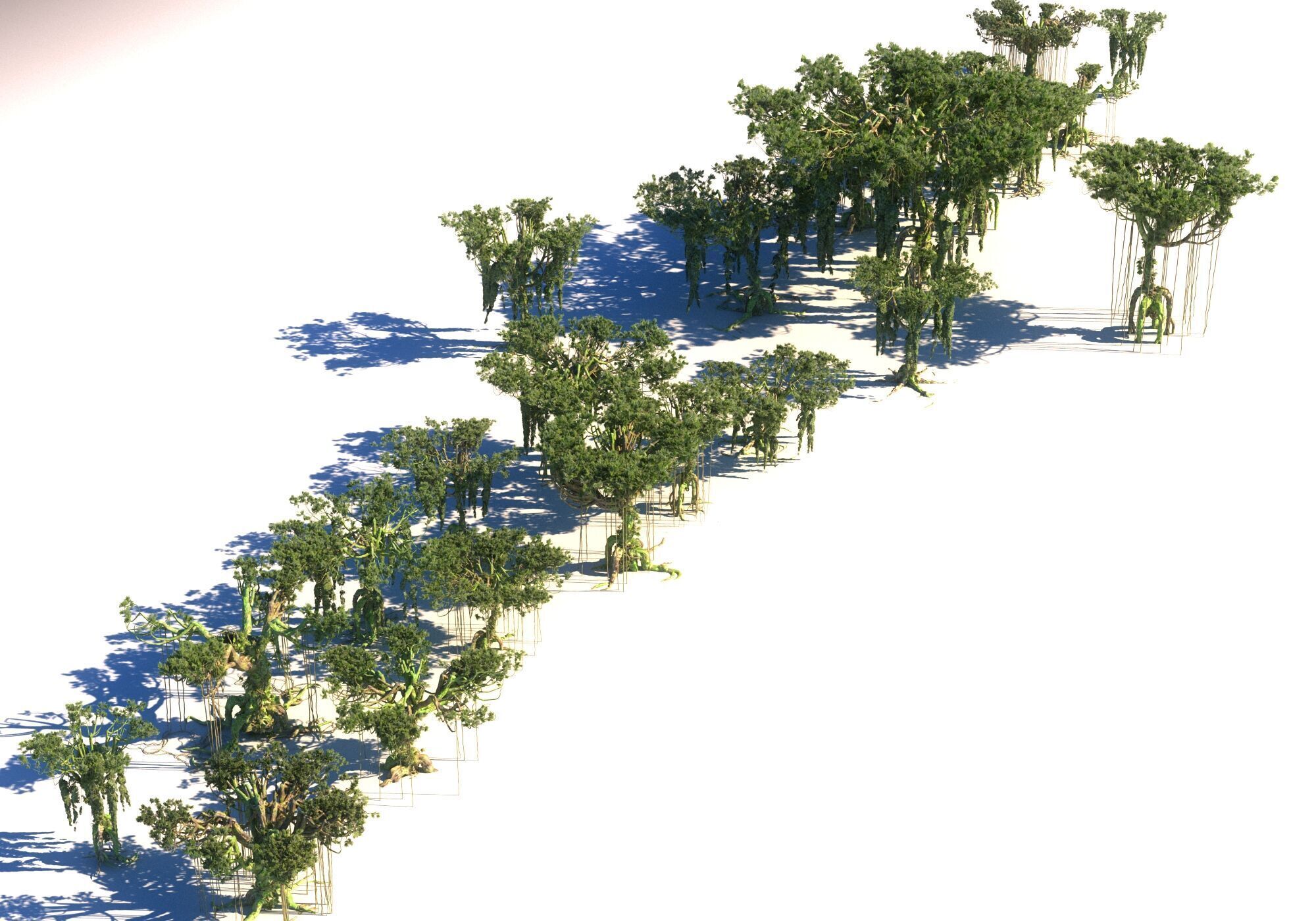 Rainforest Pack 12 Low-poly 3D model_18