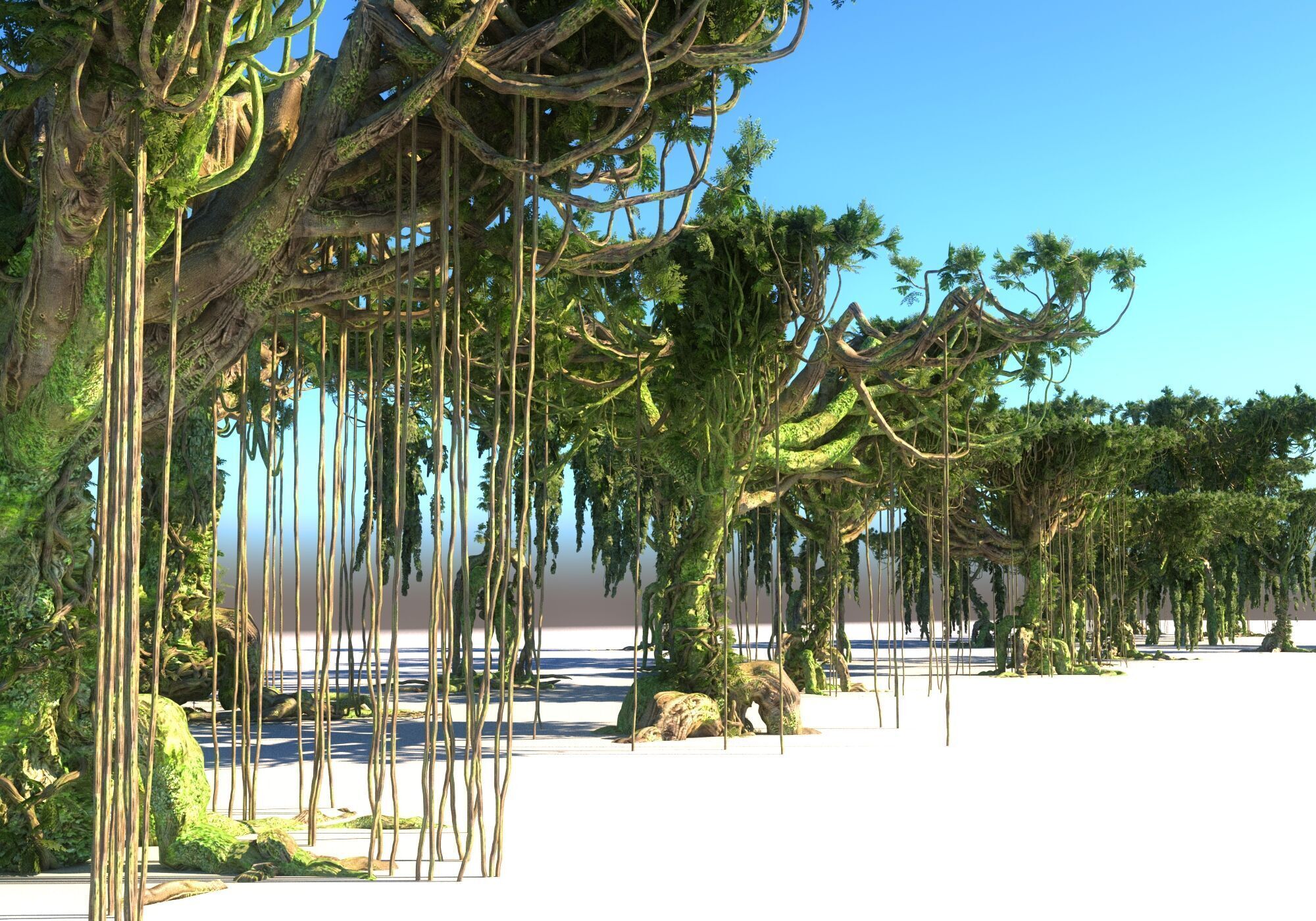 Rainforest Pack 12 Low-poly 3D model_5