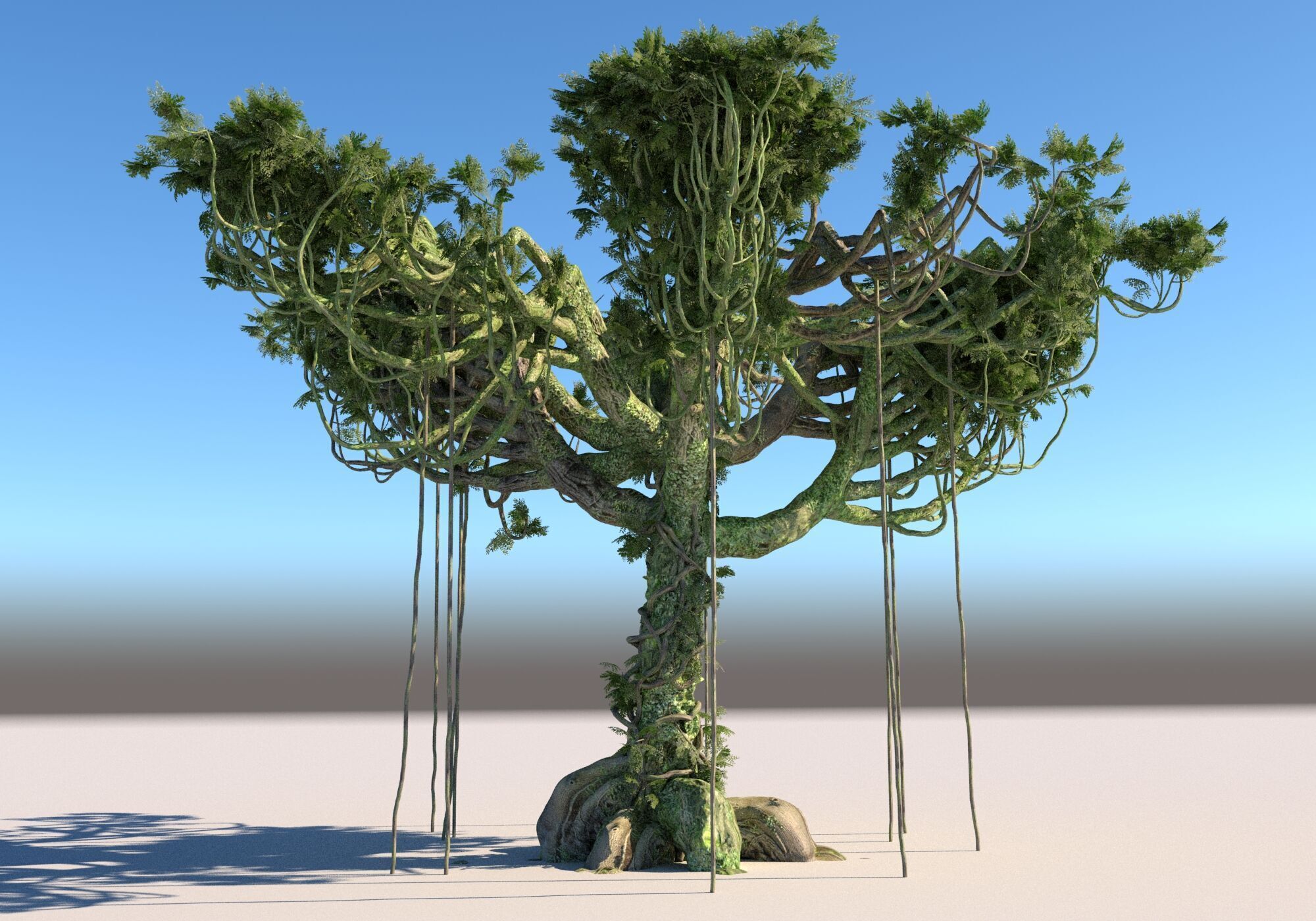 Rainforest Pack 12 Low-poly 3D model_16