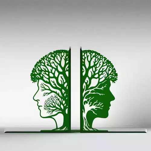 Think Green Bookends 3D print model