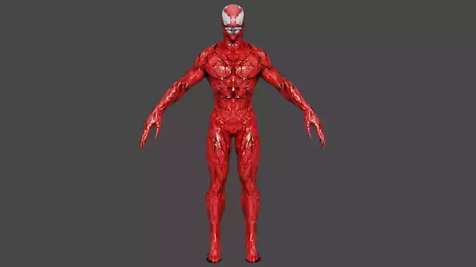 Carnage  Low-poly 3D model