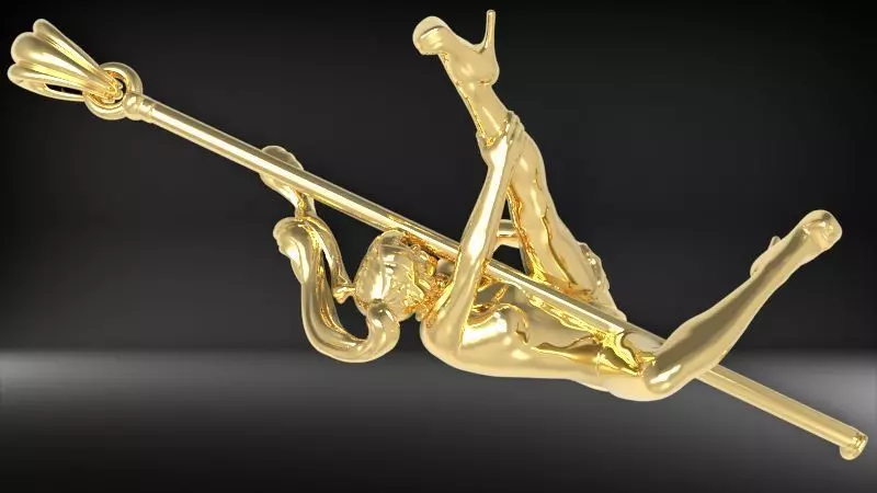 Lady Dancer Pendant 3D print model