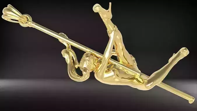Lady Dancer Pendant 3D print model