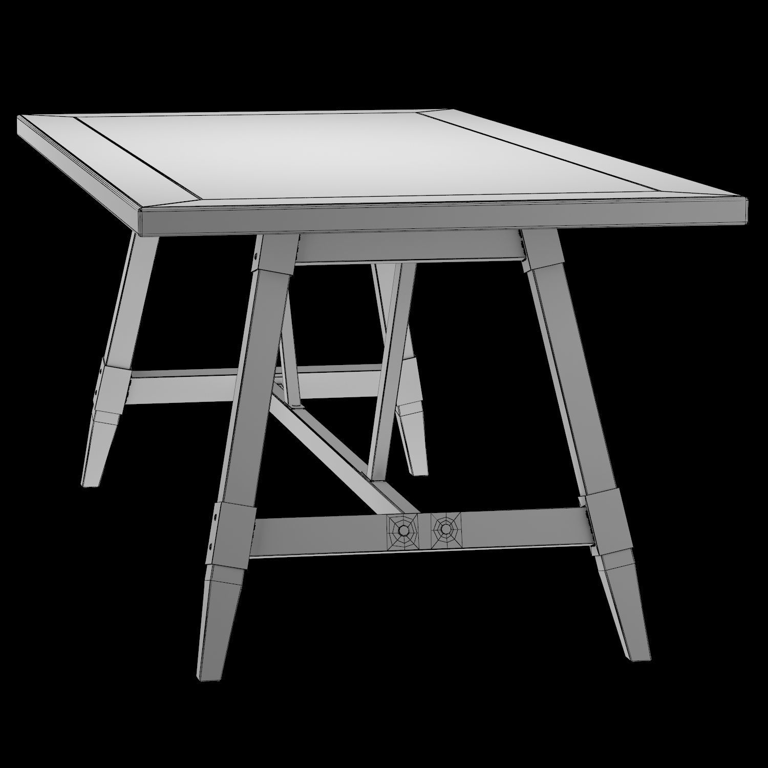 Table College 3D model_4