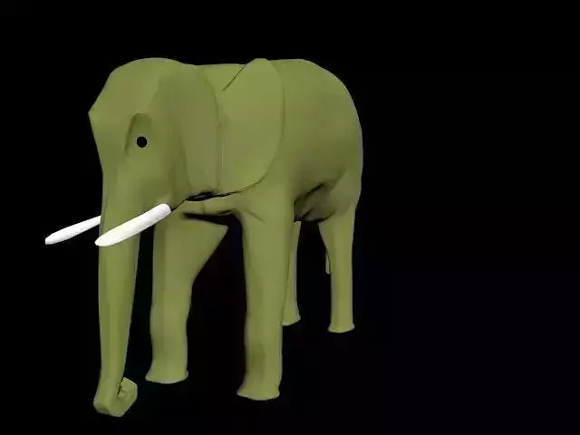 elephant 3d model maya scene