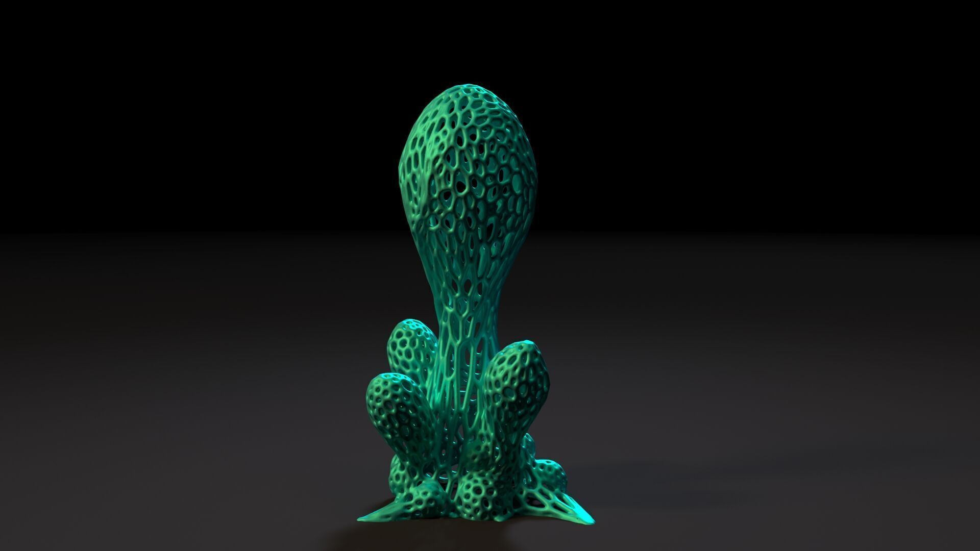 Alien plant 3D print model_3