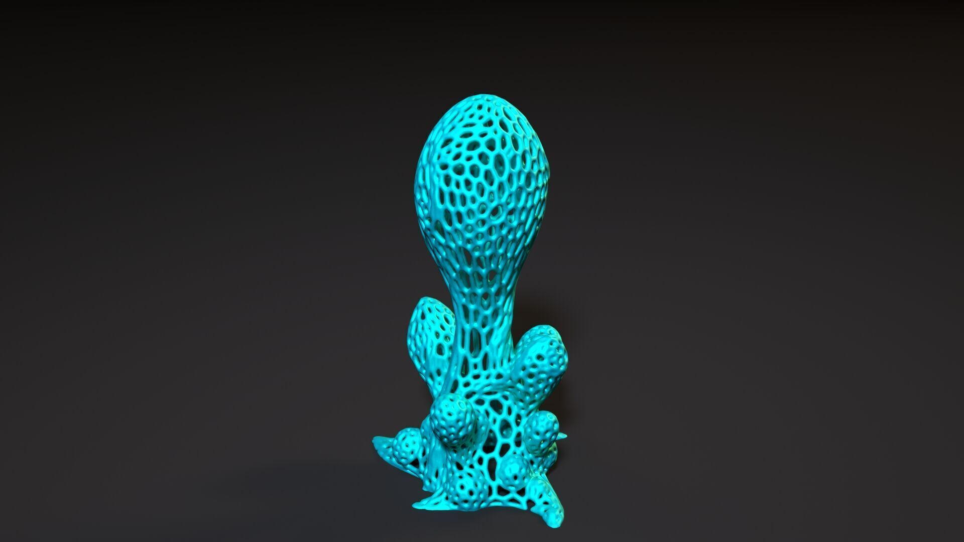 Alien plant 3D print model_6