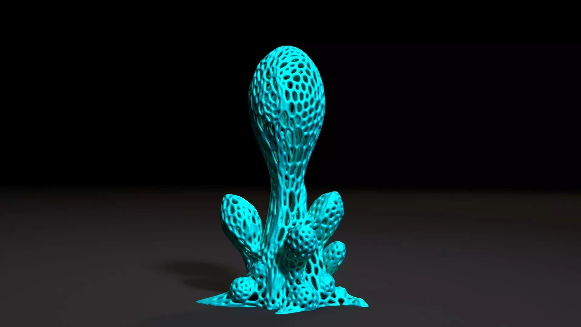 Alien plant 3D print model_0