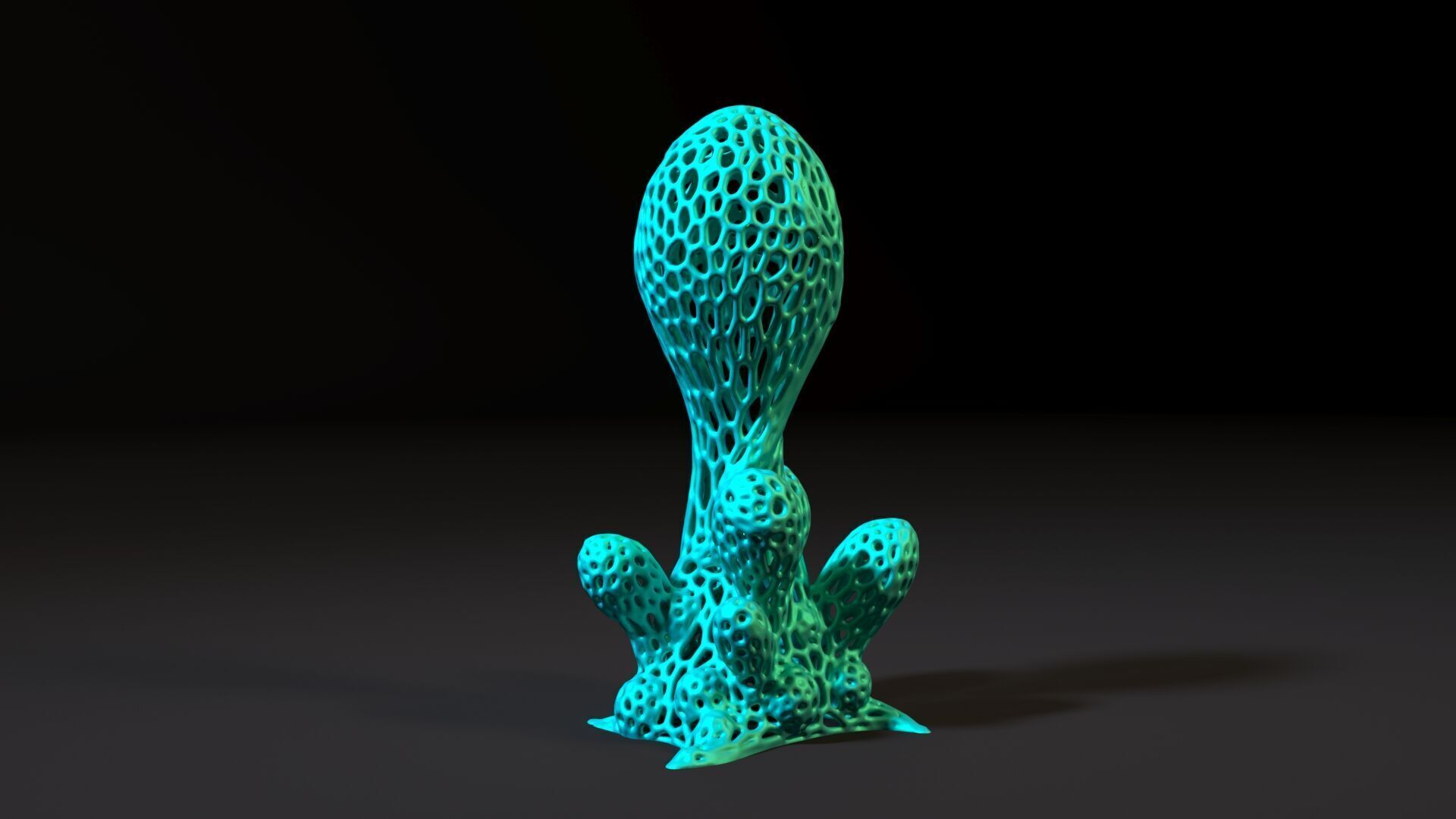 Alien plant 3D print model_7