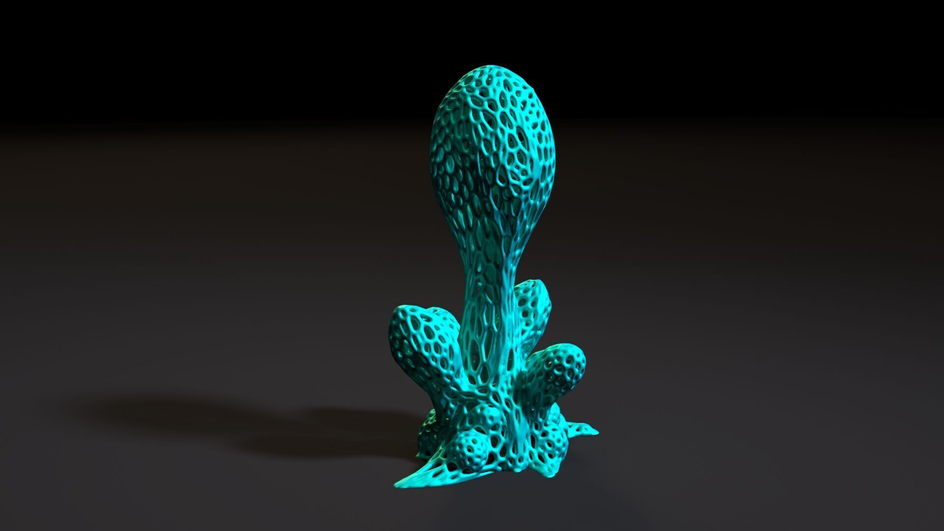 Alien plant 3D print model_5