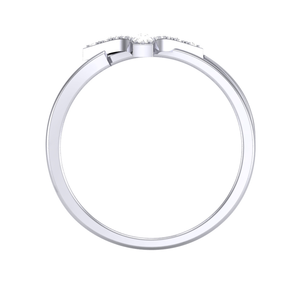 Printable 3D jewelry model of Lady diamond ring 3D print model_3