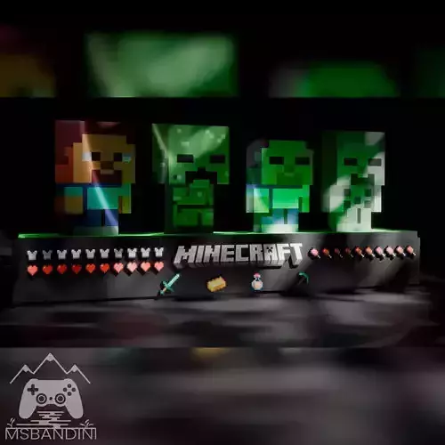 Decoration Pixel Minecraft 3D print model