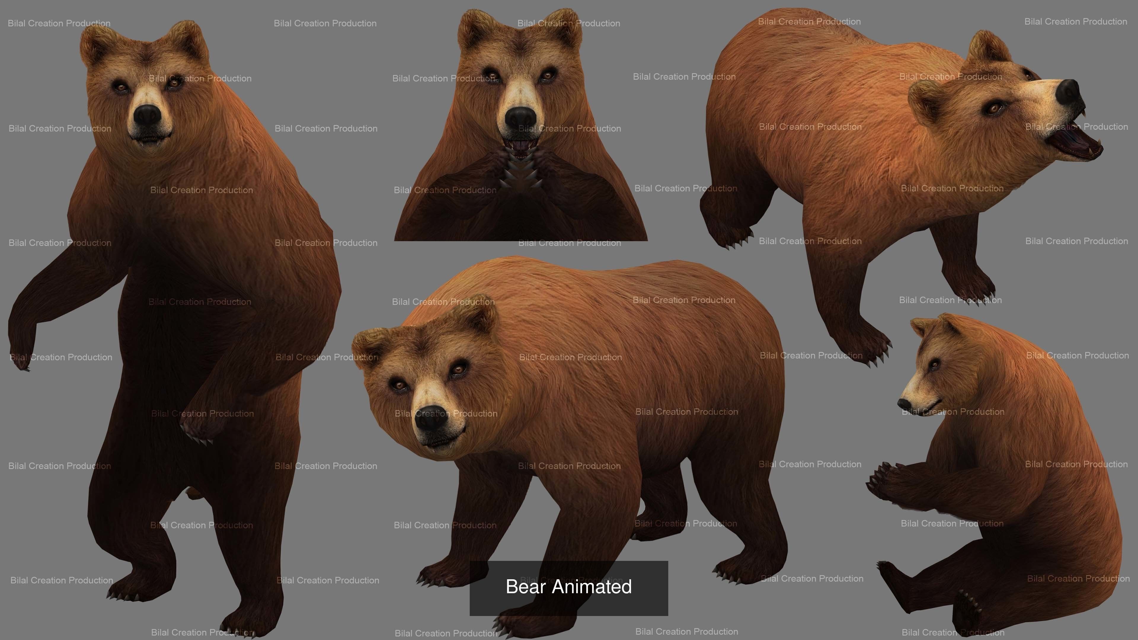 32 PACK OF REALISTIC WILD ANIMALS 3D Model Collection_42