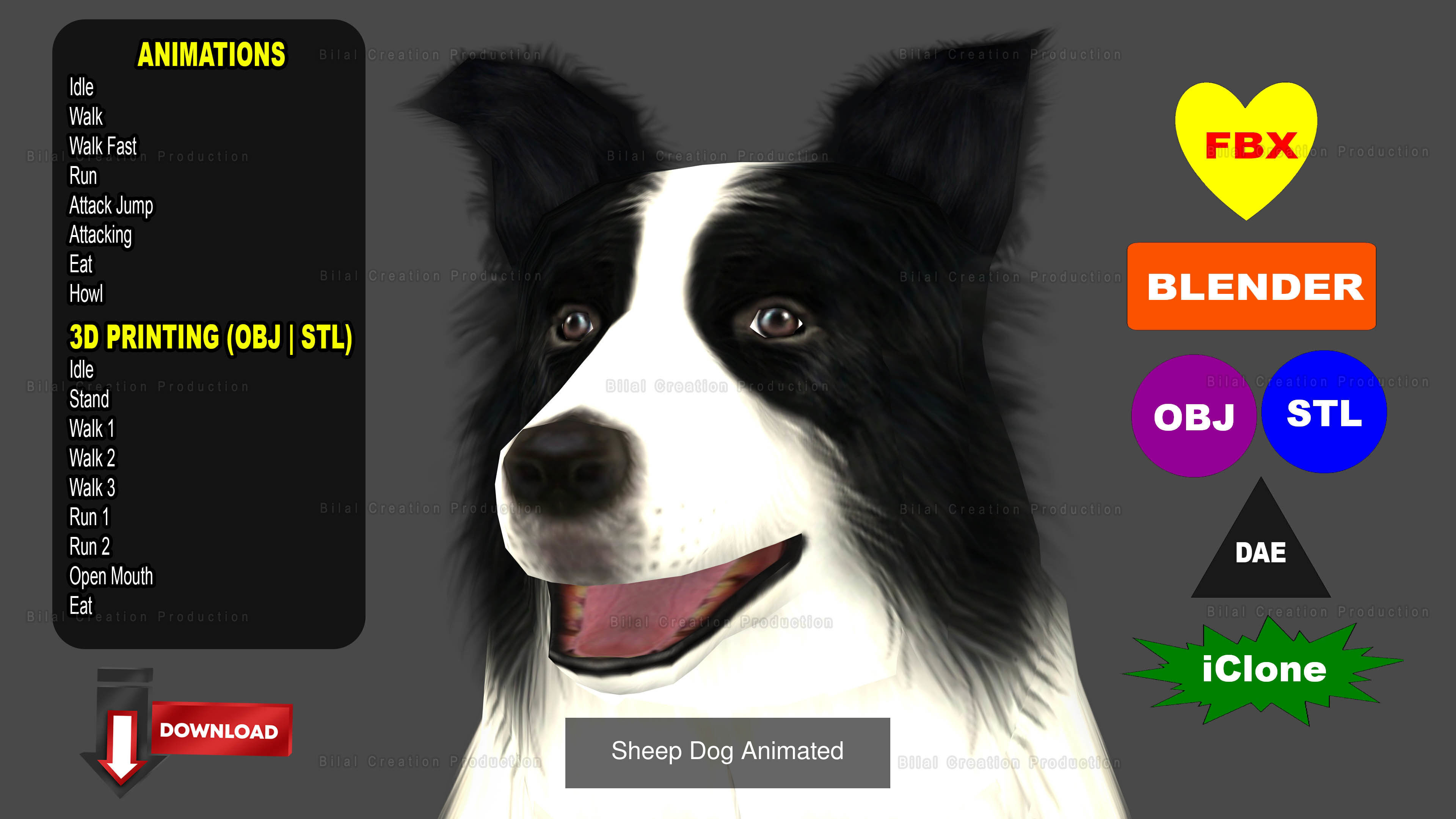 32 PACK OF REALISTIC WILD ANIMALS 3D Model Collection_61