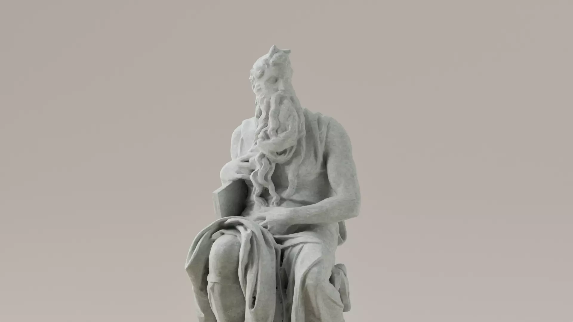 Escultura de miguel angel - moises 3D print model_0