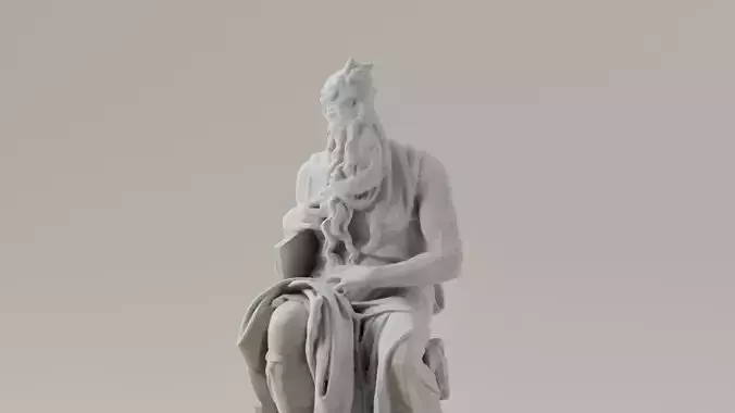 Escultura de miguel angel - moises