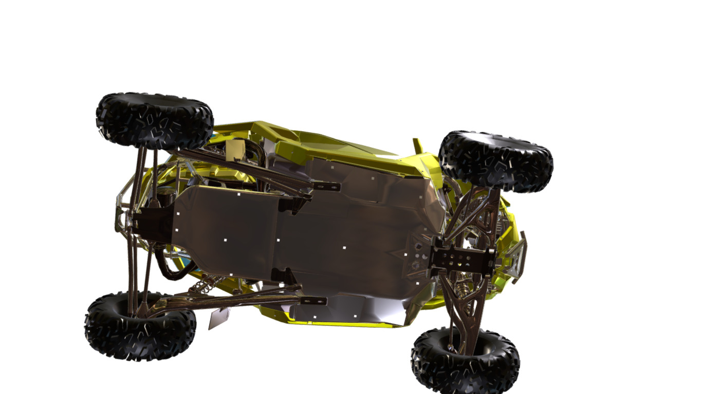 Polaris RZR 4x4  Low-poly 3D model_4