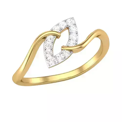 Printable 3D jewelry model of Lady diamond ring