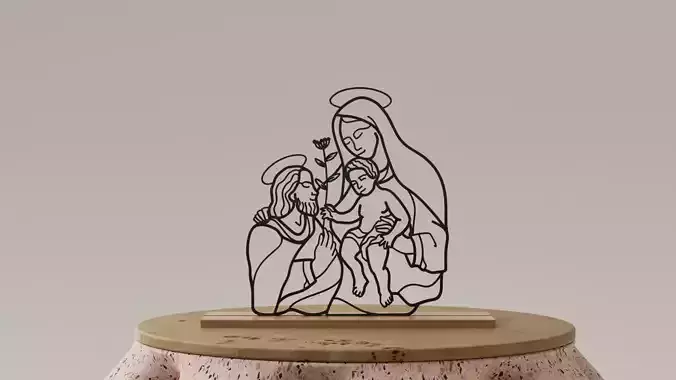 Escultura - Jesus - La familia sagrada 3D print model